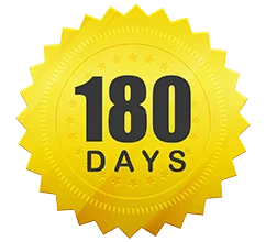 Selo de garantia de 180 dias